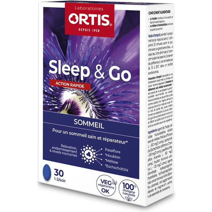 Ortis Sleep en Go 30 tabletten