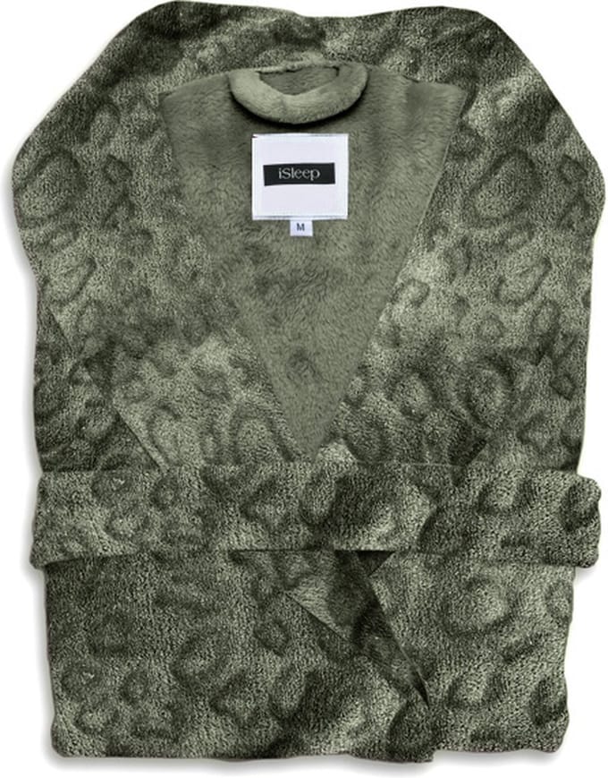 iSleep Leopardo Badjas Lang - Maat M - Olive Green