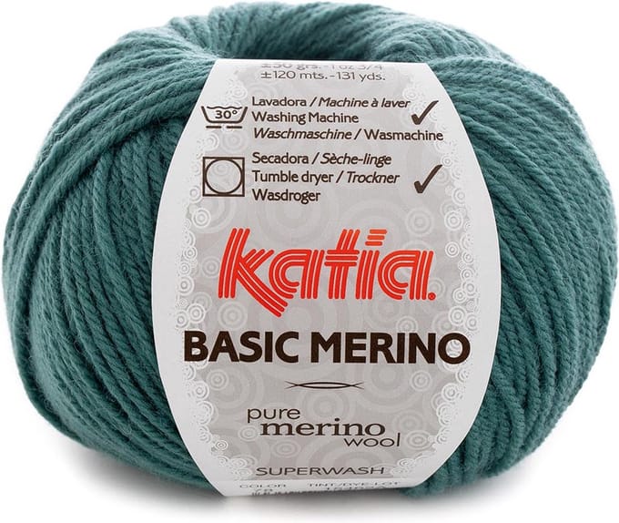 Katia Basic Merino - 78 smaragdgroen - Wol/Acryl Garen