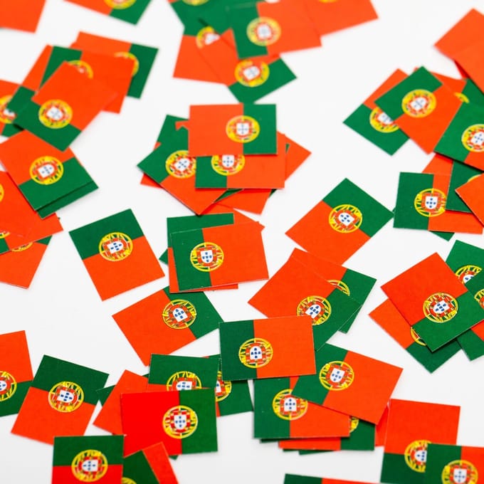 Tafelconfetti Portugese Vlag (150st)