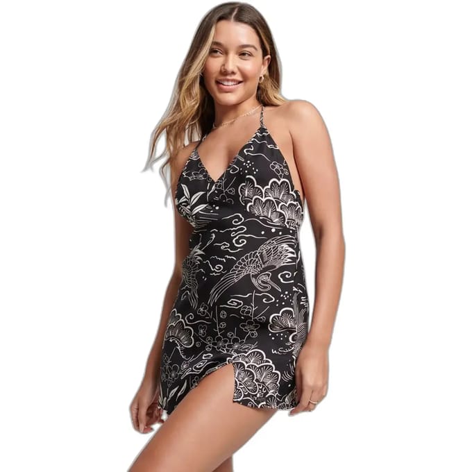 Superdry - Minislipjurk met print - Dames - Jurken