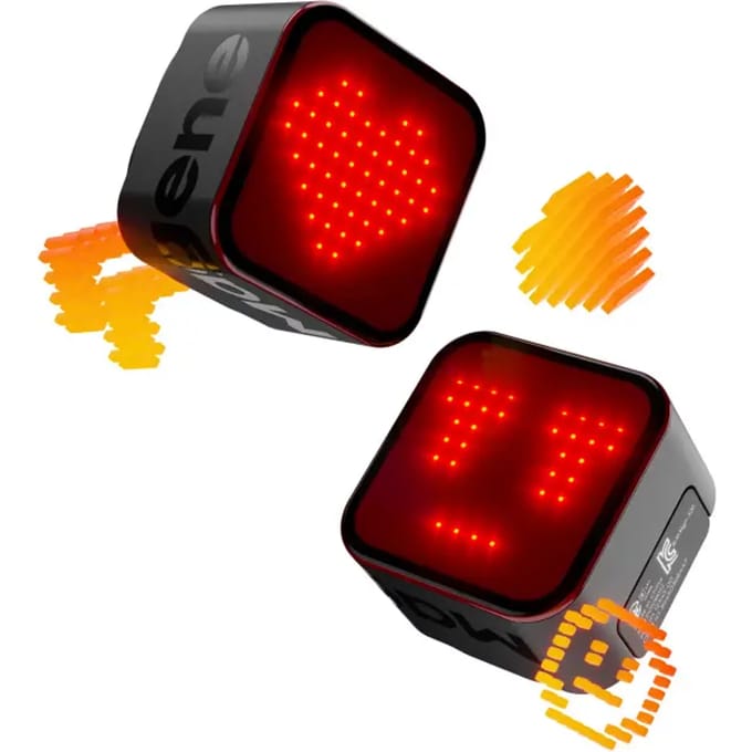 Magene L308 Fiets Achterlicht – Slim Remlicht – Custom Emoji Smartlight – Compatibel met Garmin & Wahoo