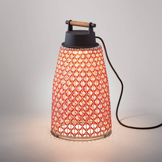 Bover Nans M/49 LED tafellamp voor buiten, rood
