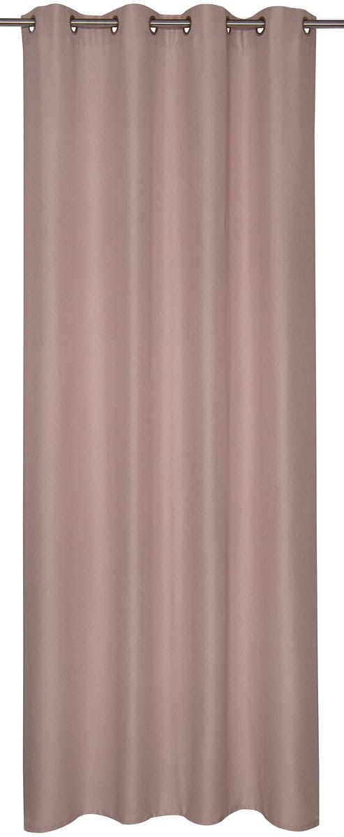 Elbersdrucke Gordijn met oogjes Lino 255x140 cm roze lichtdicht