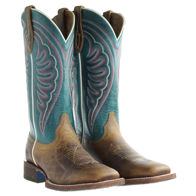 Ariat Circuit Shiloh Tabaco Dames Bruin/Blauw Laarzen