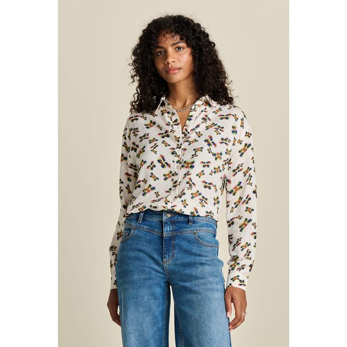 POM Amsterdam Blouse - Milly Butterfly Ecru Taglia: 34 | Magliette intime Outlet | Donna | Marrone