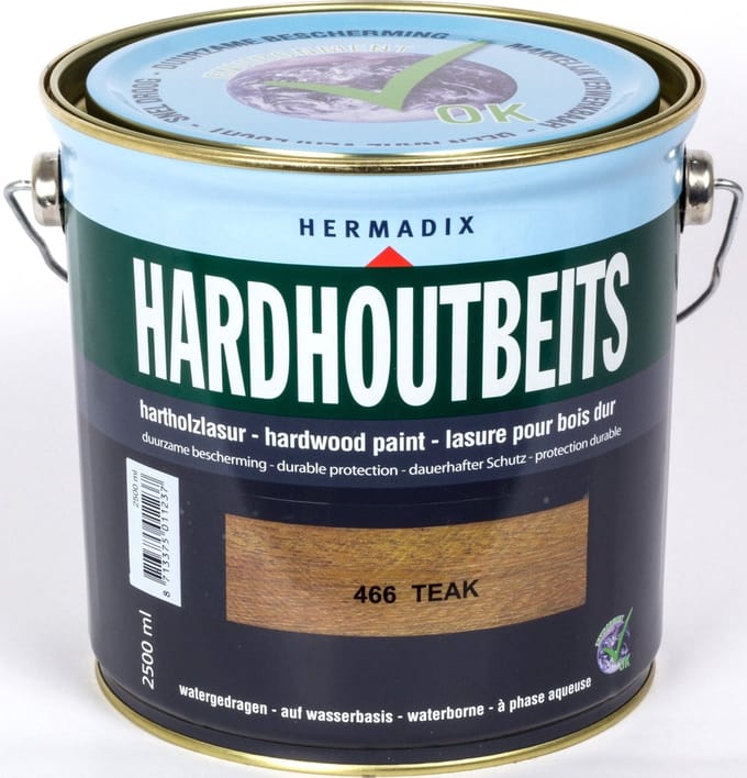 Hermadix Hardhout Beits - 2,5 liter - 466 Teak