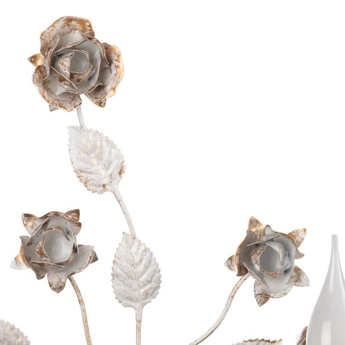 ONLI Carolina wandlamp, ivoorkleurig, 2-lamps, ijzer