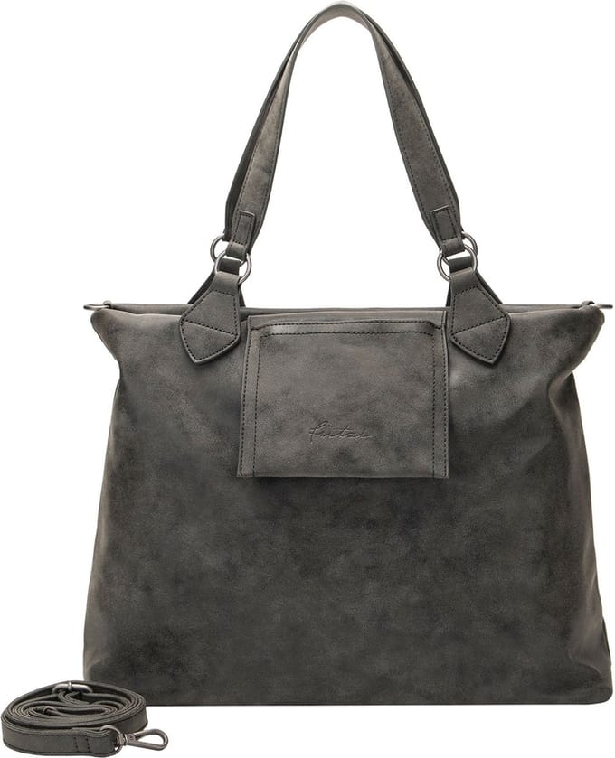 Fritzi aus Preußen Mimie03 Vintage Shopper Black Idol Antraciet