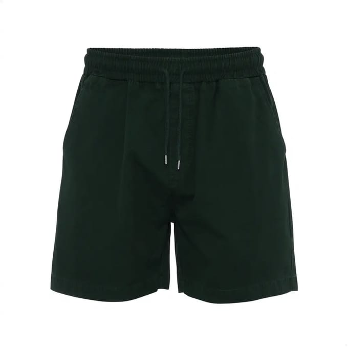 Twill Short broek Colorful Standard Organic hunter green