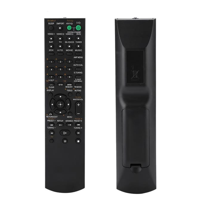 Vervangende afstandsbediening voor Sony rmaau019 rmaau005 rmaau013 rmaau025 AV-systeem black