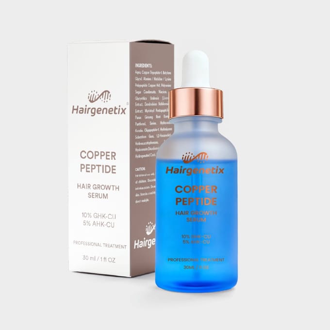 Copper Peptide (GHK-Cu & AHK-Cu) - Haargroeiserum - 30ml - Hairgenetix