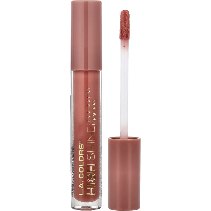 LA. Kleuren, Hoge Glans, Shea Butter Lipgloss, CLG948 Sensueel, 4g (0,14 oz) brown