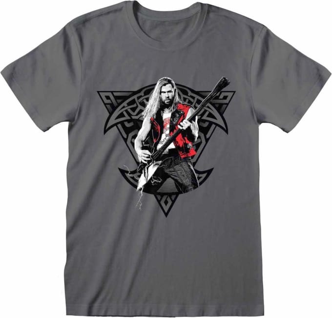 Marvel Thor - Love And Thunder Thor Rock Mens Tshirt - M - Grijs