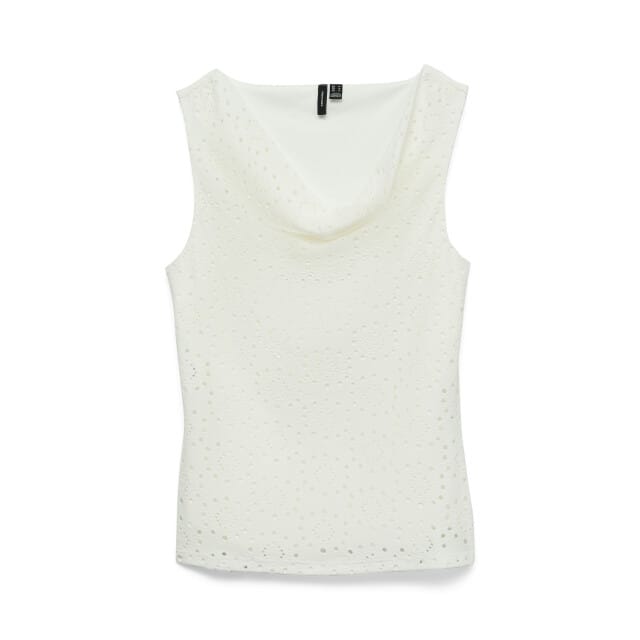 Vero Moda Top Vmtassa Liv Sl Waterfall Top Jrs 10344366 Sniow White Dames Maat - M