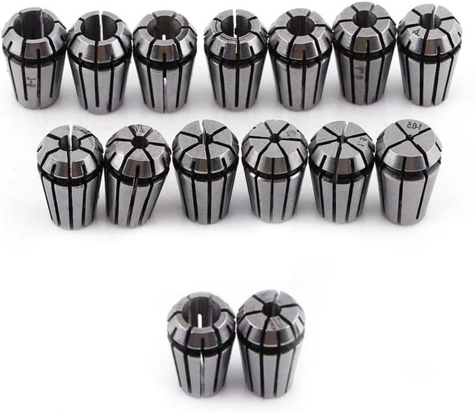 15-delige ER11 Spring Collet Set voor CNC-graveermachine en freesdraaibank