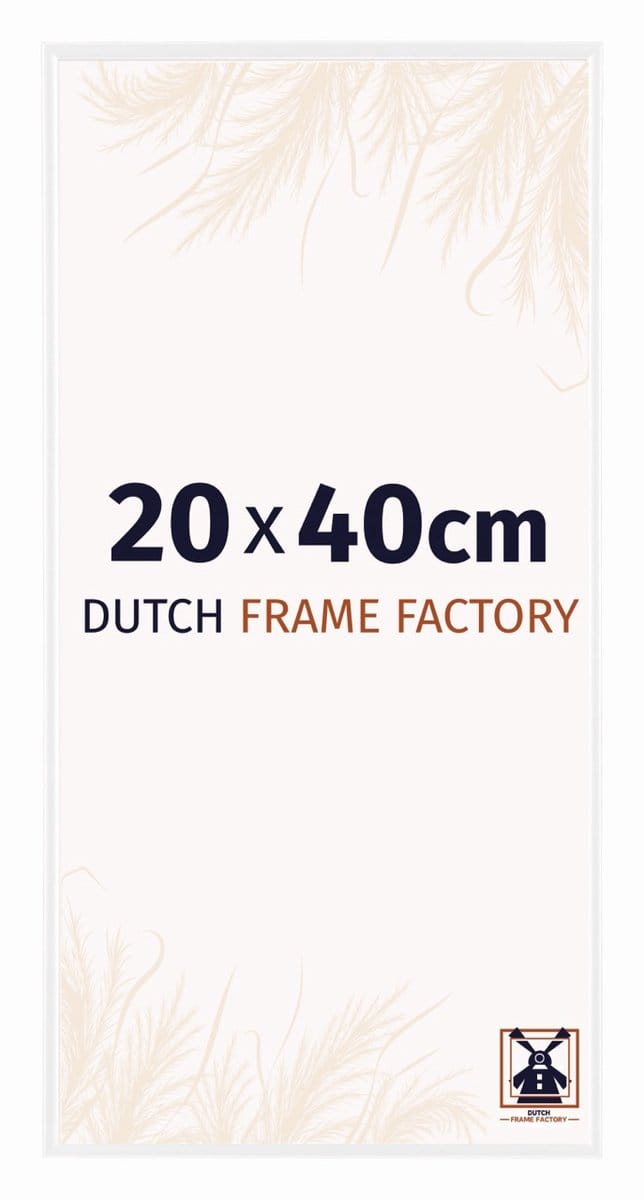 Fotolijst 20x40 cm - Kunststof - Wit Hoogglans - Easy