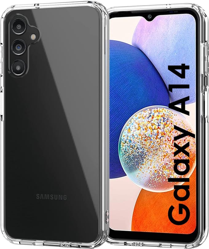 Hoesje voor Samsung Galaxy A14 backcover Shockproof siliconen Transparant