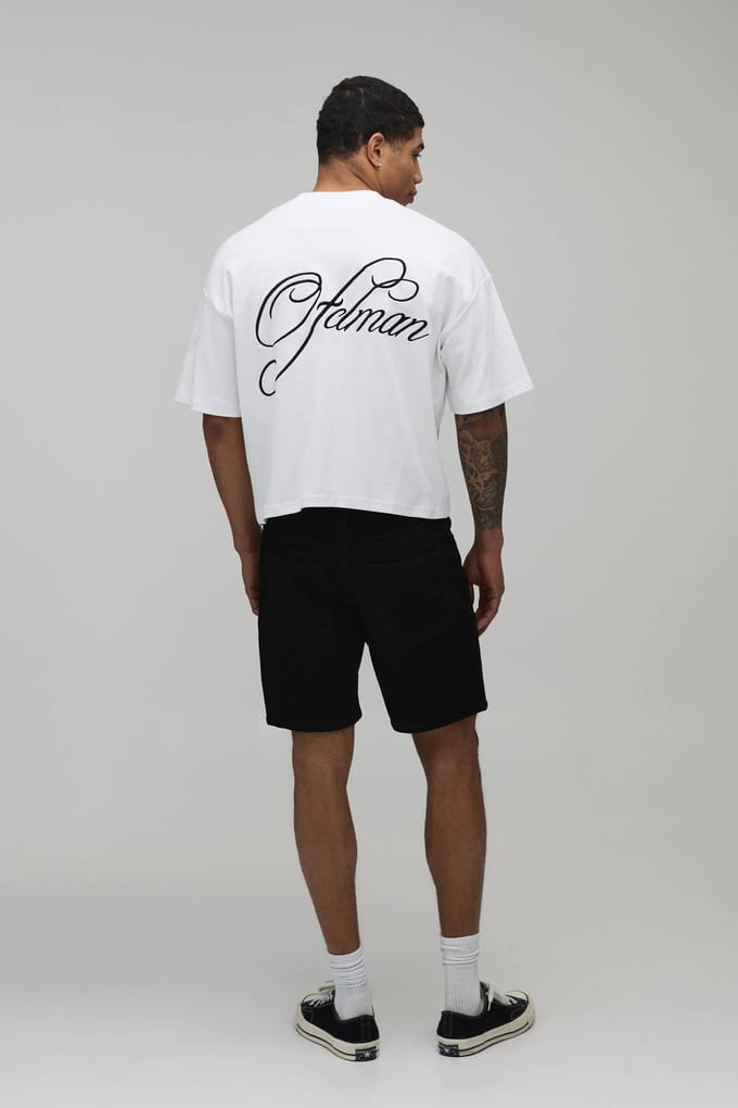 Essential Slim Fit Denim Shorts | Black | Size 62