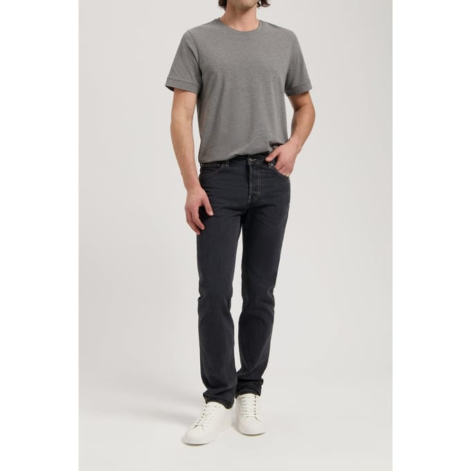 Mud Jeans John Mid Straight Medium Black Größe: W38L34 | Straight Jeans Outlet | Herren | Schwarz