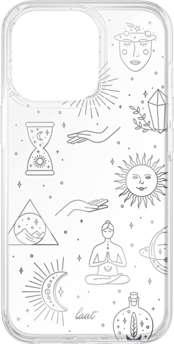 Laut Namaste TPU yogafiguren hoesje voor iPhone 13 Pro - transparant