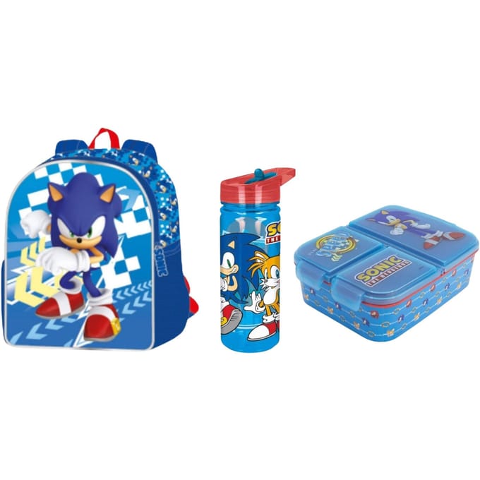 Sonic schoolset; rugzak en lunchset