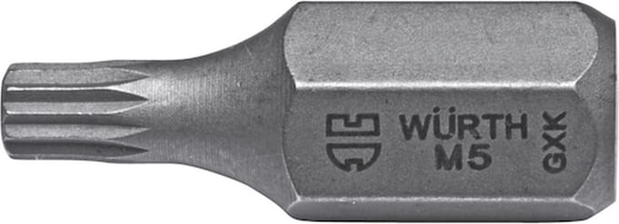 Wurth - Bit veeltand 10 mm - Veeltandbit x 5 st -