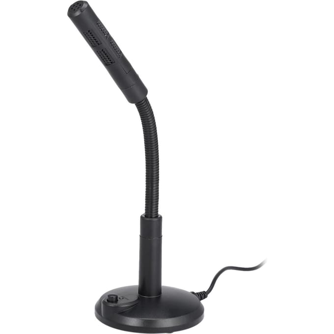 USB-desktopmicrofoon Plug & Play Omnidirectionele pc-laptopcomputermicrofoon voor computergaming zwart