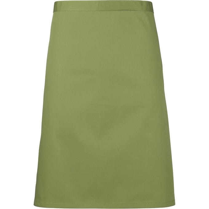 Premier Dames/Dames Mid-Length Apron (Pakket van 2) (Oase Groen)