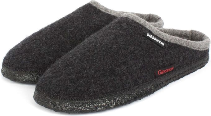 Giesswein Sloffen - Maat 38 - Unisex - zwart,grijs