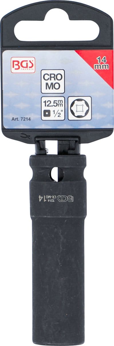 BGS Kracht dopsleuteldop zeskant, diep 1/2 14 mm