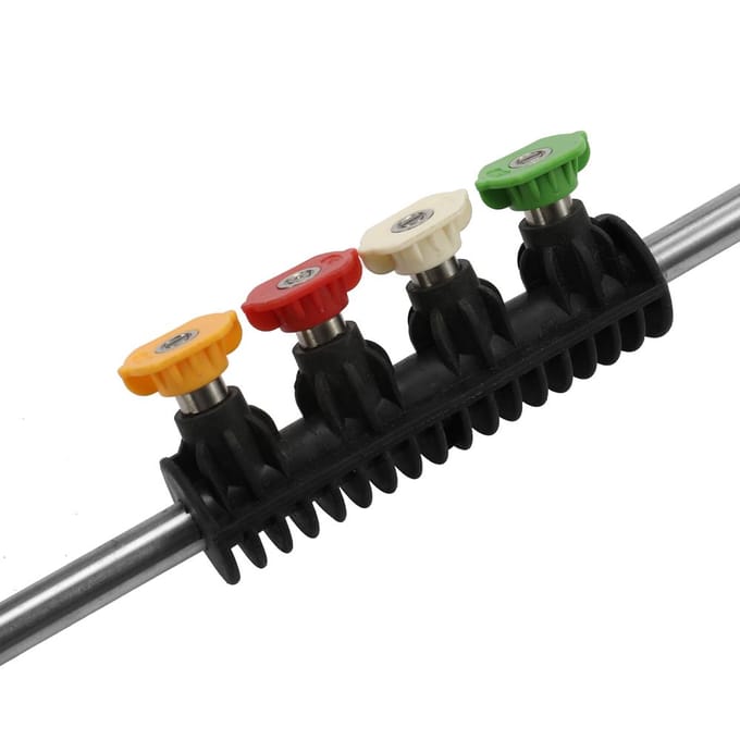 Hogedruk Autowas Jetlans Voor Karcher K Serie Met 4 Spuitmondtips Verstelbare Hoek Sproeier Gebogen Stang Wasmachine black
