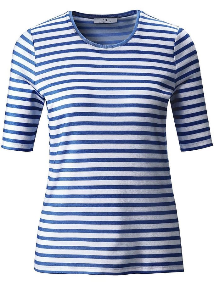 Shirt in set 2 100% katoen ronde hals Van Peter Hahn wit
