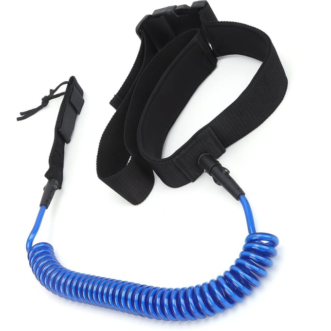 Surfplank Leash TPU Heliciform Comfortabel Hoogelastisch Surfen Veiligheid Tractietouw(Zwart )