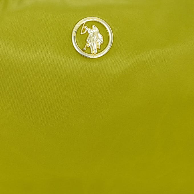 U.S. POLO ASSN. Schoudertas Houston Hobo Bag Green / Tan Lichtgroen