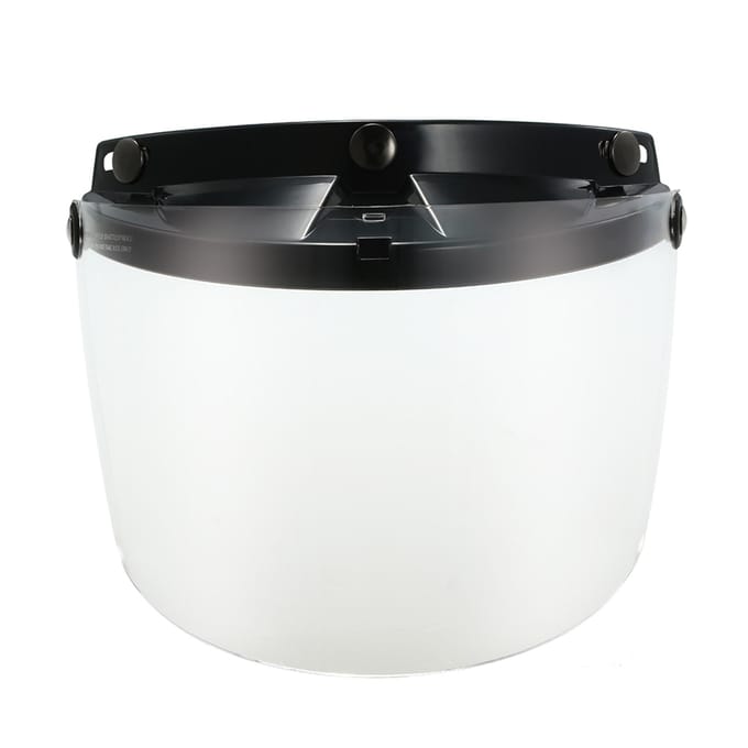 Universeel 3-drukknoop opklapbaar vizier schild lens voor open gezicht motorhelm transparant