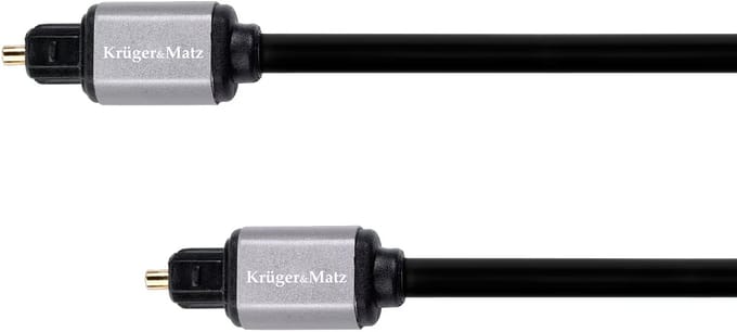 Krüger&Matz Basic - Optische Kabel - 1m - Toslink Aansluitingen