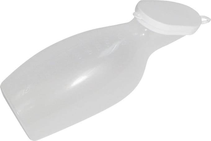 Aidapt Urinaal 1 liter - Voor vrouwen - Melkwit/Ondoorzichtig plastic