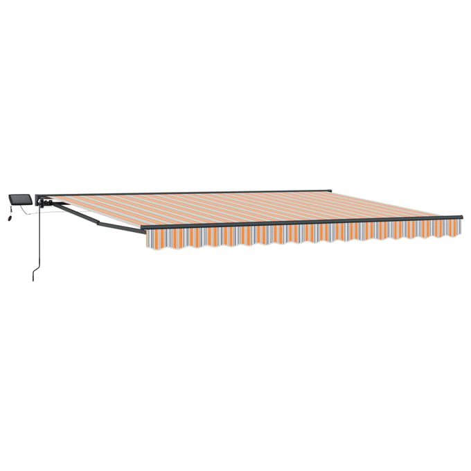 vidaXL - Handbediende - luifel - met - LED's - 4,5 - × - 3 - m