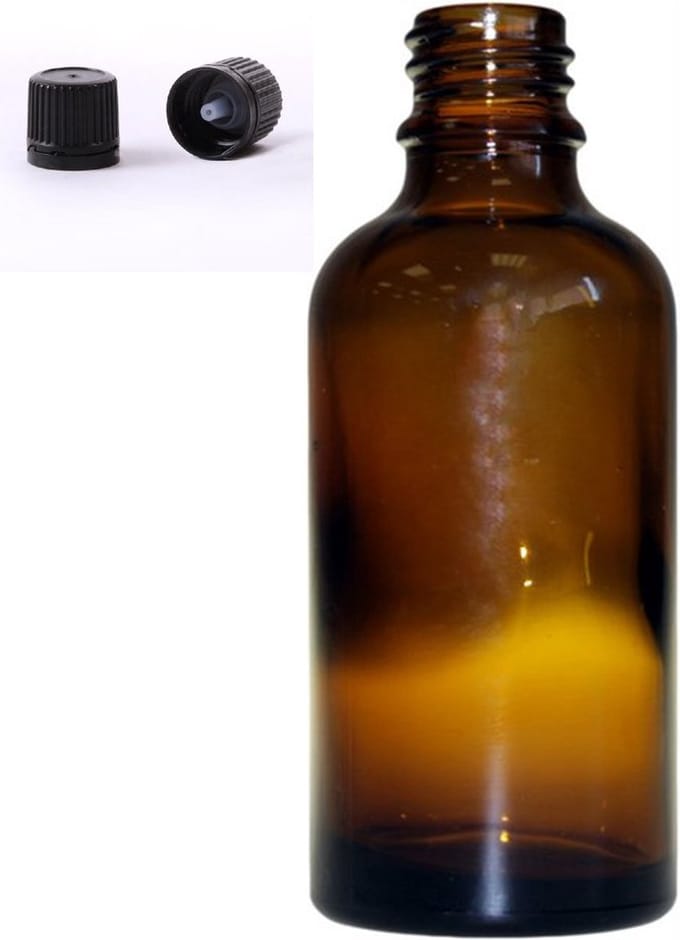 Glazen Druppelflesjes Met Druppelaar 50ml - 5 Stuks - Druppelfles - Druppeldop - Aromatherapie