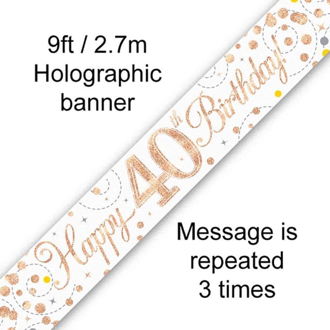 Oaktree - Banner 40 jaar Rose Gold