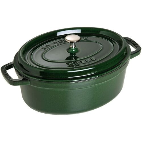 STAUB LA COCOTTE - Kookpot - Ovaal - 330mm - Gietijzer - Basilicumgroen