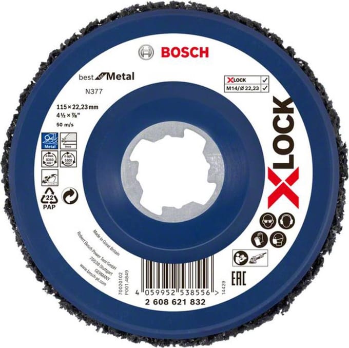Bosch PRO N377 Multi Material Reinigingsschijf 115 mm 22,23 mm - 2608621832