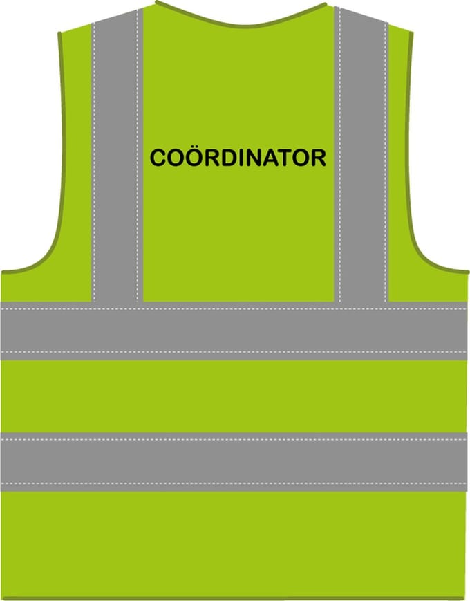 Coördinator hesje RWS limoengroen