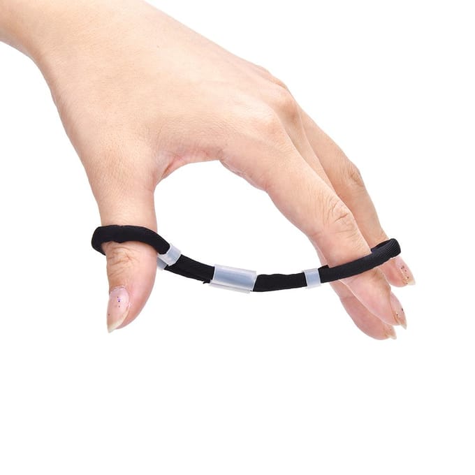 Verstelbare Vingerling Boogschieten Vingerling voor Recurve Boog Jacht Schietaccessoire M zwart