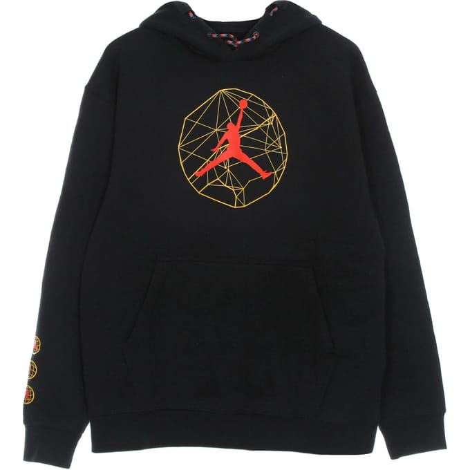 Essential Mountainside herenhoodie met grafische pullover, zwart