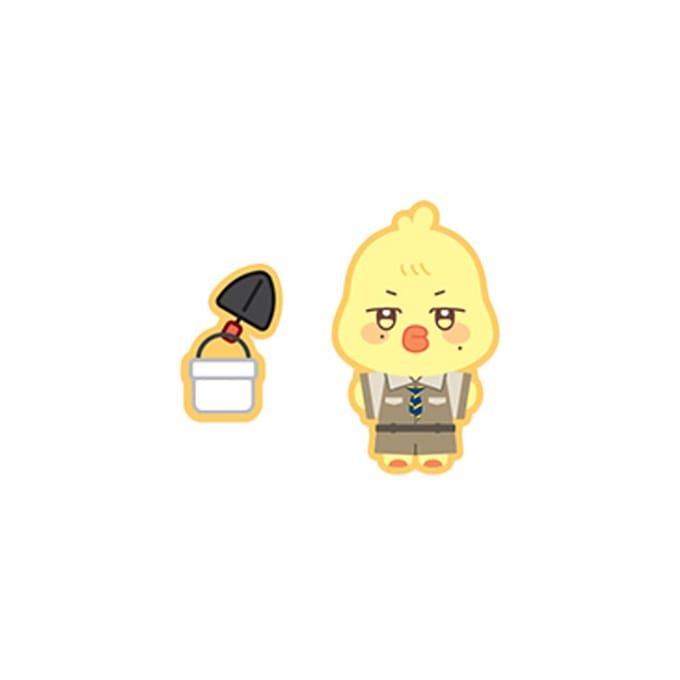 ATEEZ - [ANITEEZ IN TREASURE] STITCH Wappen Set 6. bbyongMING beige