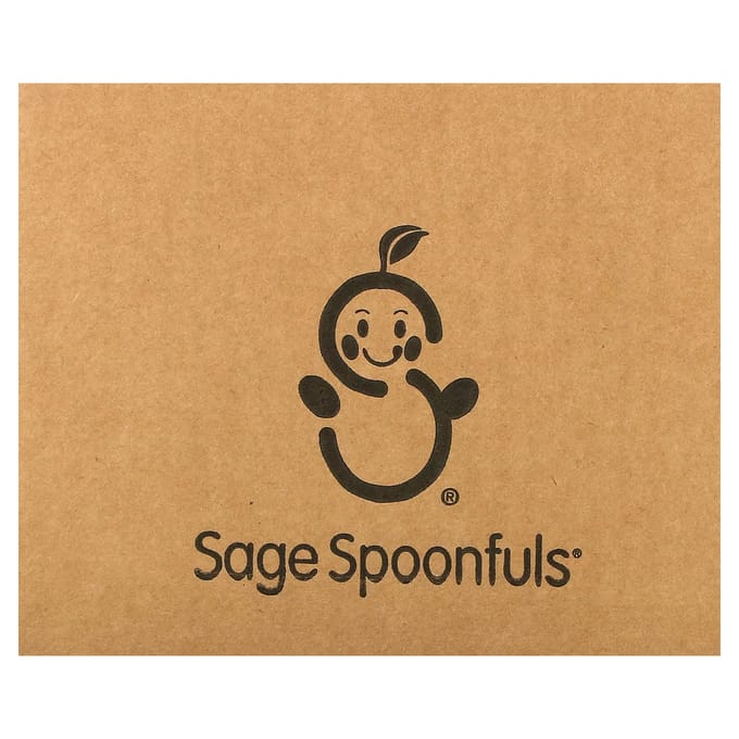 Sage Spoonfuls, glazen babyvoedselcontainers, 6 stuks white