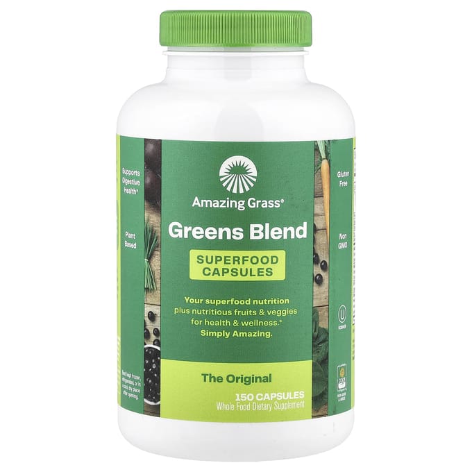Amazing Grass, Mélange de légumes verts, Original, 150 capsules