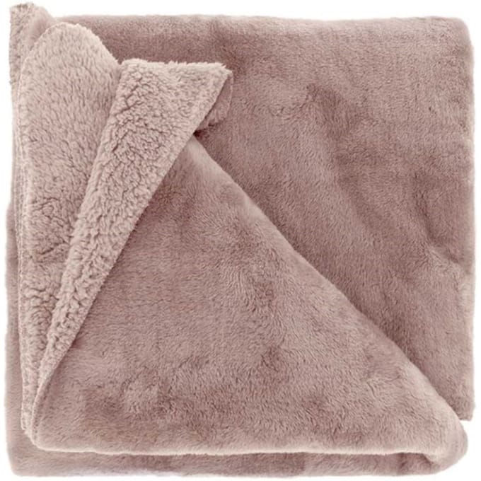 Unique Living Plaid Torvah - Polyester - Roze - 150 x 0 x 200 cm (BxHxD)